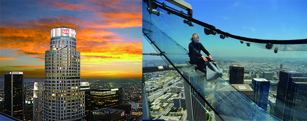 美國景點,洛杉磯LA,洛杉磯旅行,洛杉磯景點,Skyslide,聯邦銀行大廈,天空滑梯