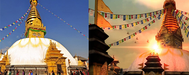 尼泊爾自由行,尼泊爾必去,斯瓦揚布納特佛寺,猴廟
