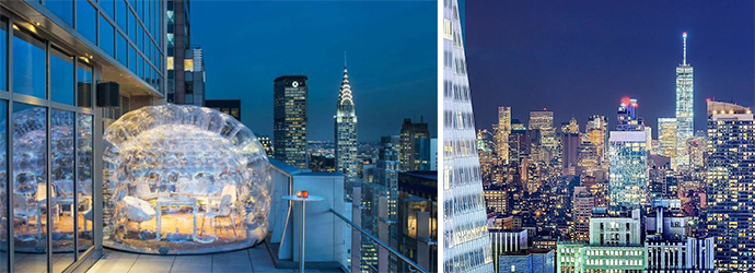 美國紐約, 紐約景點, 紐約旅遊, 時代廣場凱悅酒店, Hyatt Times Square, Bar 54,酒吧 54, Giant Bubble, 泡泡包廂