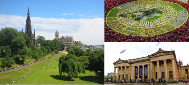 英國自由行,愛丁堡自由行,王子街花園,Princes Street Gardens,司各特紀念塔,蘇格蘭花鐘,蘇格蘭美術館