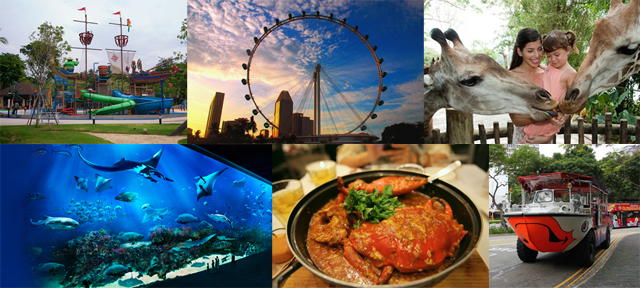 新加坡,1.	巴拉灣海灘,SEA海洋館,鴨子船,摩天輪,新加坡日間動物園,珍寶海鮮,濱海灣花園,親子遊