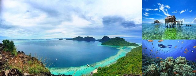 馬來西亞,仙本那 ,仙本那自由行,敦沙卡蘭海洋公園,景點,珍珠島,軍艦島