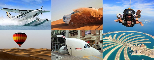 杜拜,杜拜自由行,熱氣球冒險,空客A380模擬飛機體驗中心