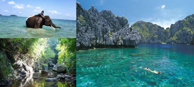 泰國,象島,玩樂,大象,海景,瀑布,浮潛,沙灘