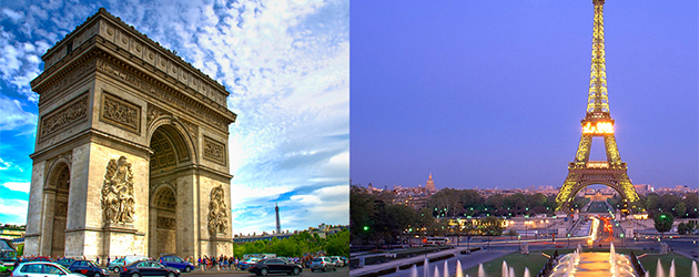 法國自由行,巴黎自由行,艾菲爾鐵塔,凱旋門,巴黎聖母院