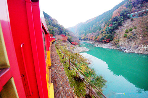 嵐山嵯峨野トロッコ列車4