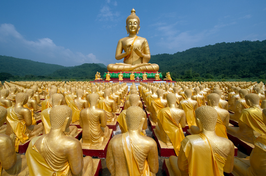 泰國自由行攻略行程 曼谷坤西育府 magha puja memorial buddhist park 1250座金佛的佛教公園 travelliker 愛遊人