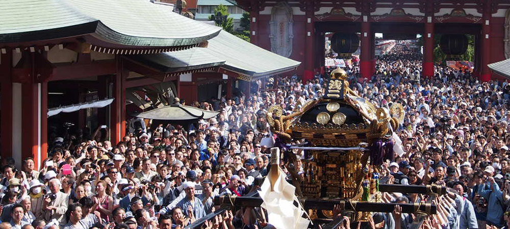 日本-東京-自由-神轎-節慶-淺草-三社祭