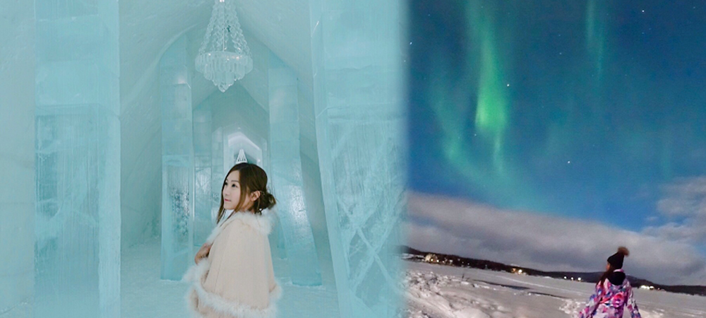 aurora,Ice Hotel,極光,冰酒店,瑞典