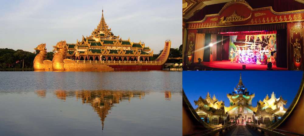 緬甸自由行,仰光自由行,卡拉威宮,Karaweik Palace,皇家湖,歌舞表演,自助餐