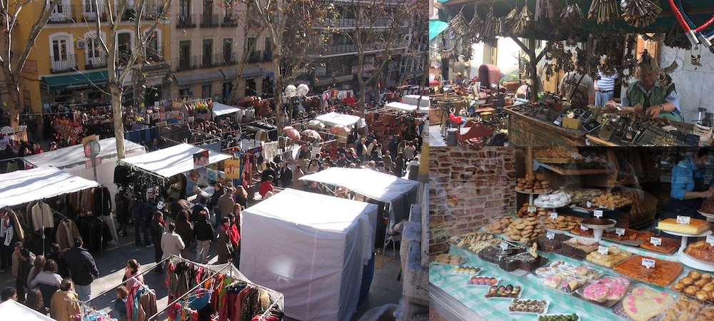 西班牙自由行,馬德里自由行,埃爾拉斯特洛跳蚤市場,露天音樂表演,二手市場