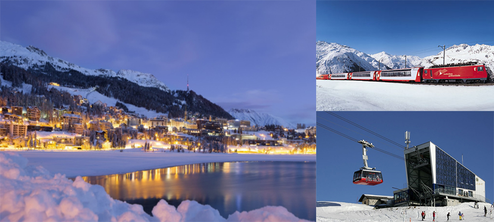 瑞士,瑞士自由行,聖莫裏茨,冰川快車,考爾維利亞,山頂全景餐廳