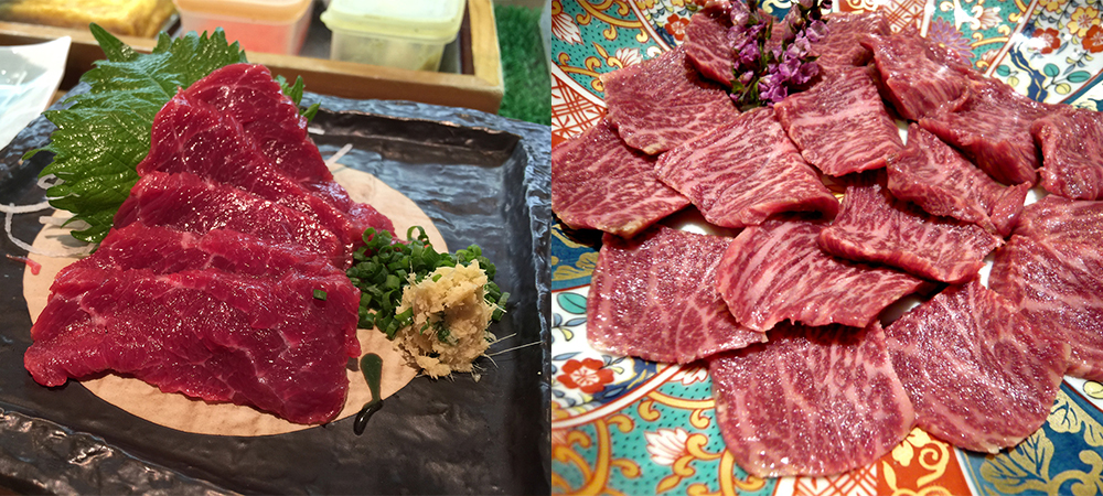 日本自由行,日本美食,日本必食,馬肉,馬肉刺身,熊本